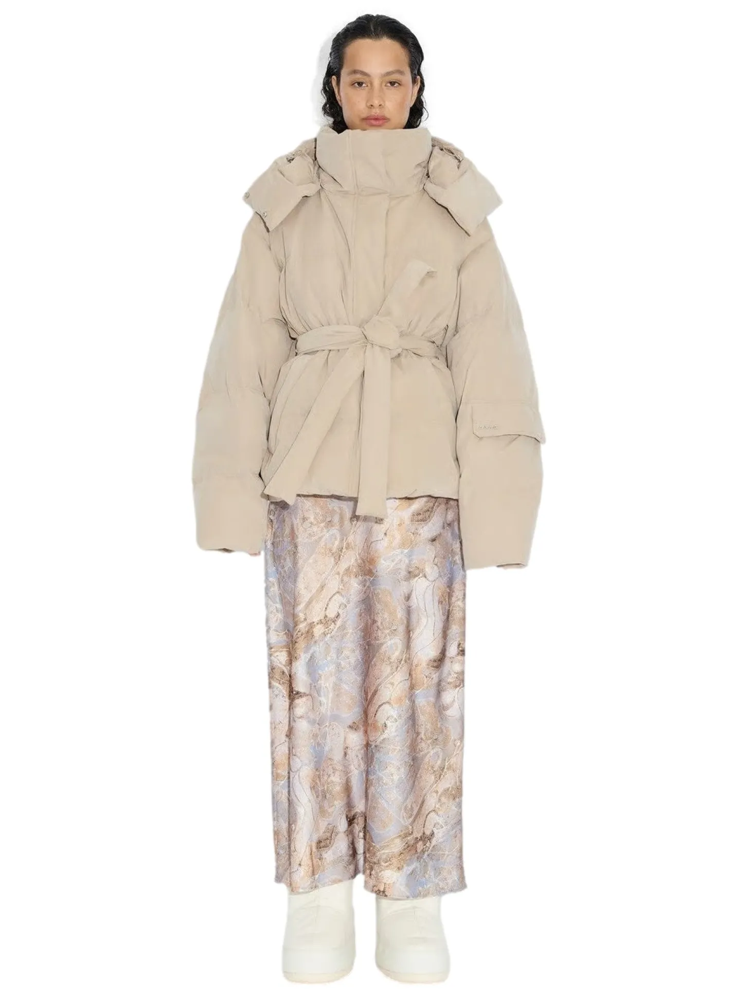 Holzweiler Steilia Brushed Down Jkt Jakke Beige