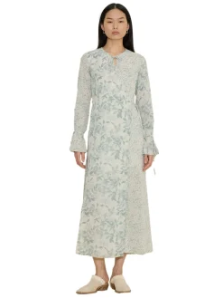 Holzweiler Valery Print Dress Kjole Grønn Mønster