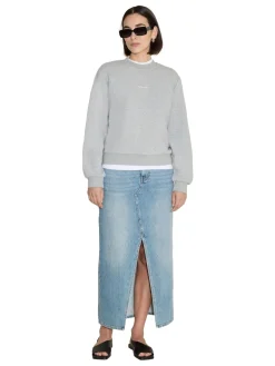 Holzweiler W Regular Crew Genser Lys Grå Melert