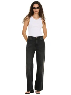 Holzweiler Wide Jeans Jeans Vasket Sort