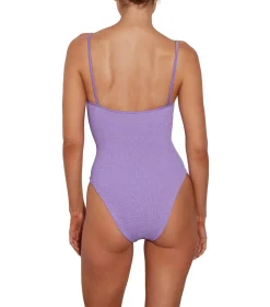 Hunza G Pamela Swim Badedrakt Lilla
