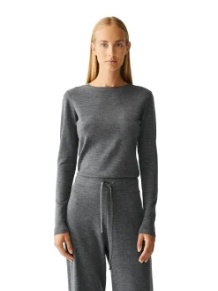 Julie Josephine Andrea Wool Longsleeve Genser Grå