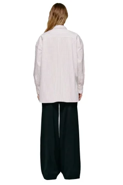 Julie Josephine Edwina Shirt Skjorte Stripet Oransje