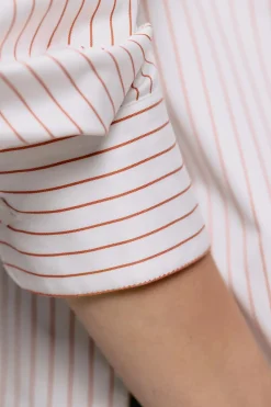 Julie Josephine Edwina Shirt Skjorte Stripet Oransje