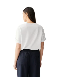 Julie Josephine Oversized Cotton Jersey Tee T-shirt Hvit