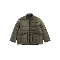 Lavenham Horizontal Big Quilt Mickfield Jacket Mens Jakke Grønn