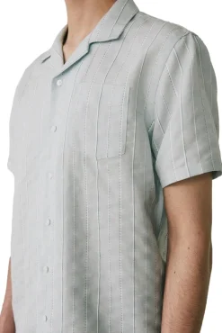 Libertine Libertine Cave Skjorte Lys Blå Melert