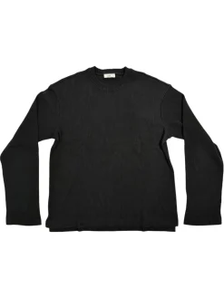 Livid Boden Black Rib Genser Sort