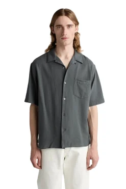 Livid Stone Loose Skjorte Grå