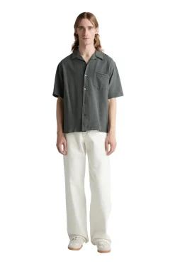 Livid Stone Loose Skjorte Grå