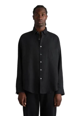 Livid Tim Black Bonded Skjorte Sort