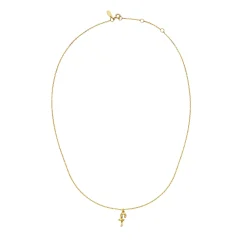 Maanesten F Alphabet Smykke Gull