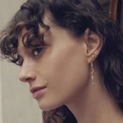 Maanesten Sissone Earrings Øredobber Gull