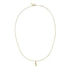 Maanesten T Alphabet Smykke Gull