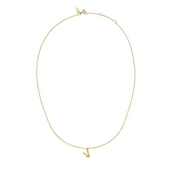 Maanesten V Alphabet Smykke Gull