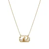 Maanesten Zodiac Aquarius Necklace Vannmann Smykke Gull