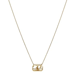 Maanesten Zodiac Capricorn Necklace Steinbukk Smykke Gull
