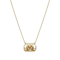 Maanesten Zodiac Gemini Necklace Tvilling Smykke Gull