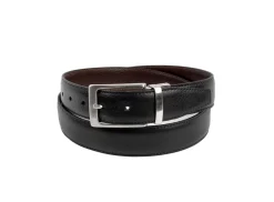 Manzini Montecristo Croc Belt 3,5cm Belte Sort