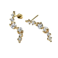 Maria Black Arctic Earrings Medium Pair Øredobber Gull