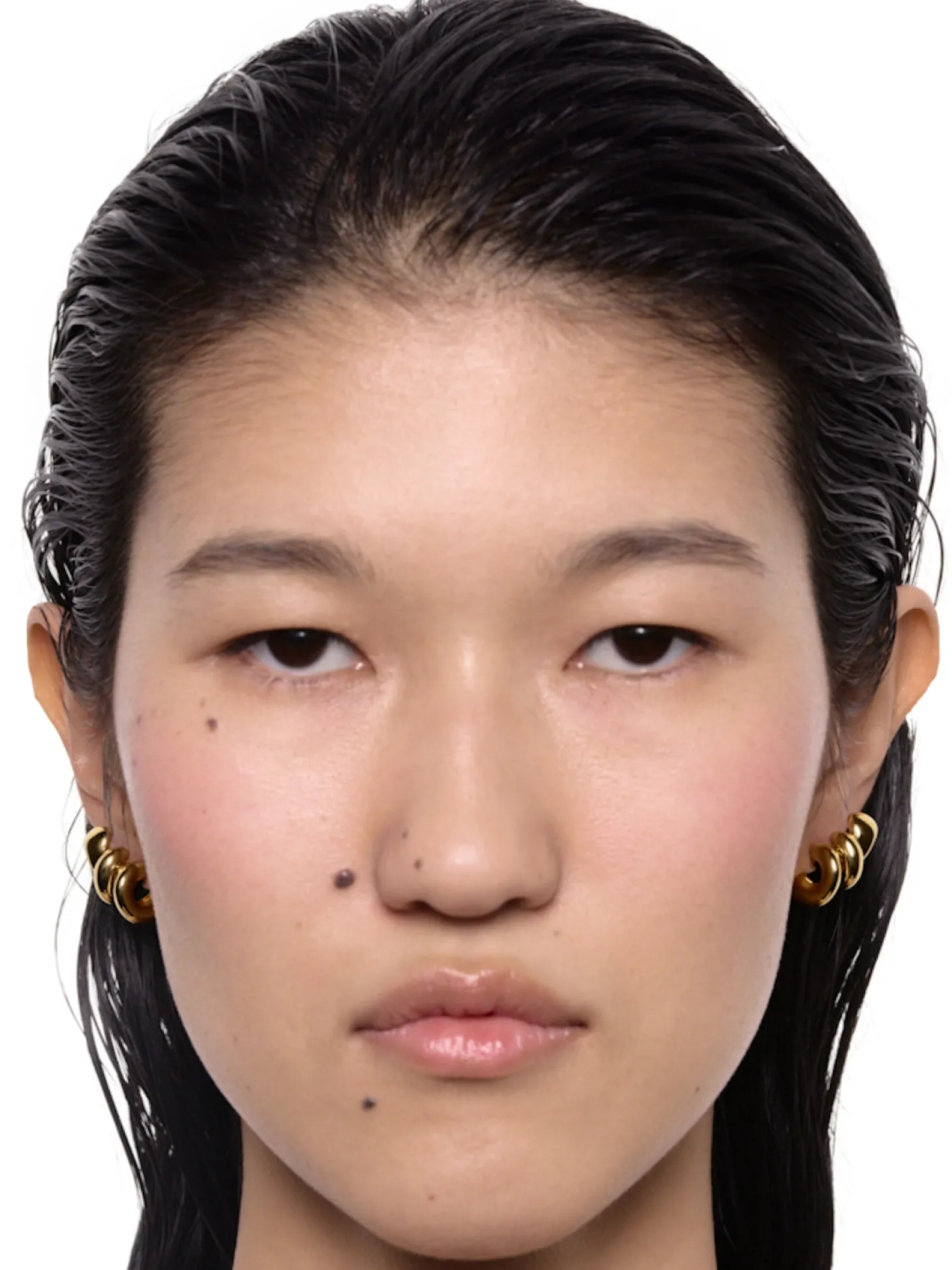 Maria Black Coil Crawler Earring Left Øredobber Gull