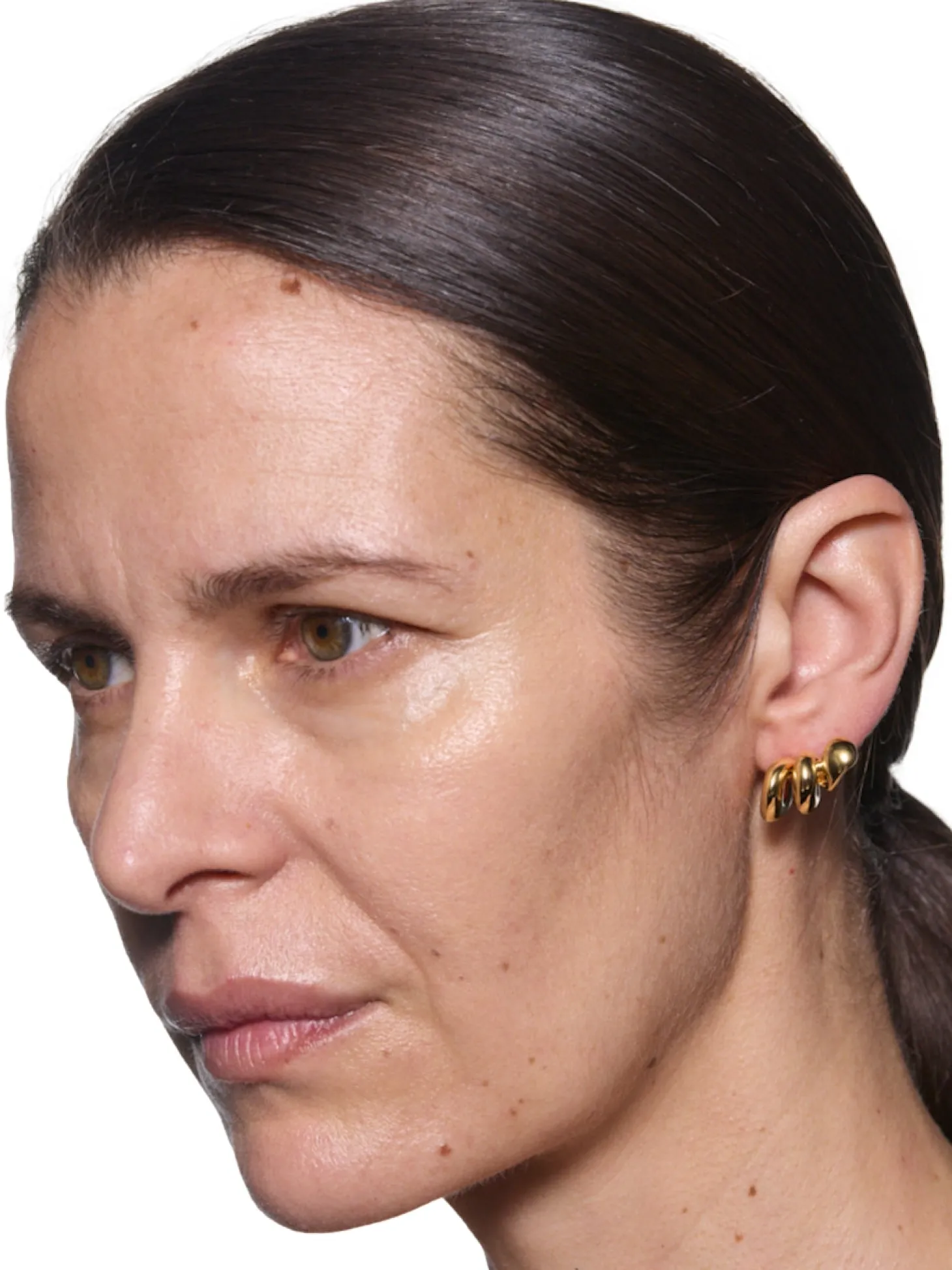 Maria Black Coil Crawler Earring Right Øredobber Gull