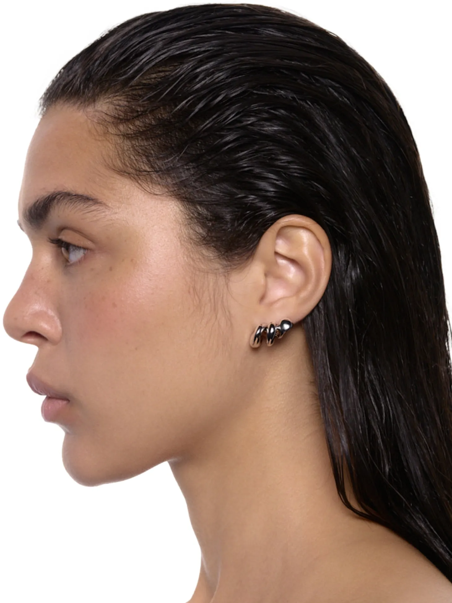 Maria Black Coil Crawler Earring Right Øredobber Sølv