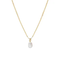 Maria Black Peblinge Necklace Gold Smykke Gull