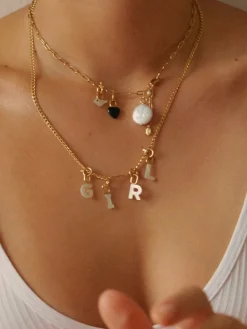 Maria Black Saffi Necklace 50 Smykke Gull