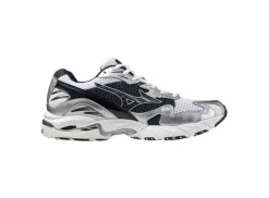 Mizuno Wave Rider 10 Sko Hvit Og Mørkeblå