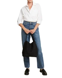 Naghedi Nomad Medium Hobo Veske Sort