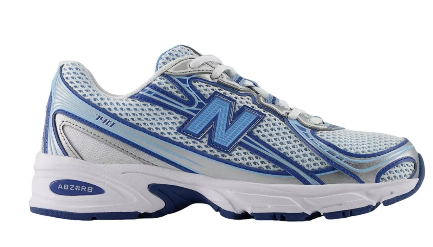 New Balance U 740 ST2 Sko Hvit Og Blå