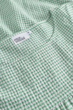 Once Untold Indiana Dress Kjole Hvit Og Grønn