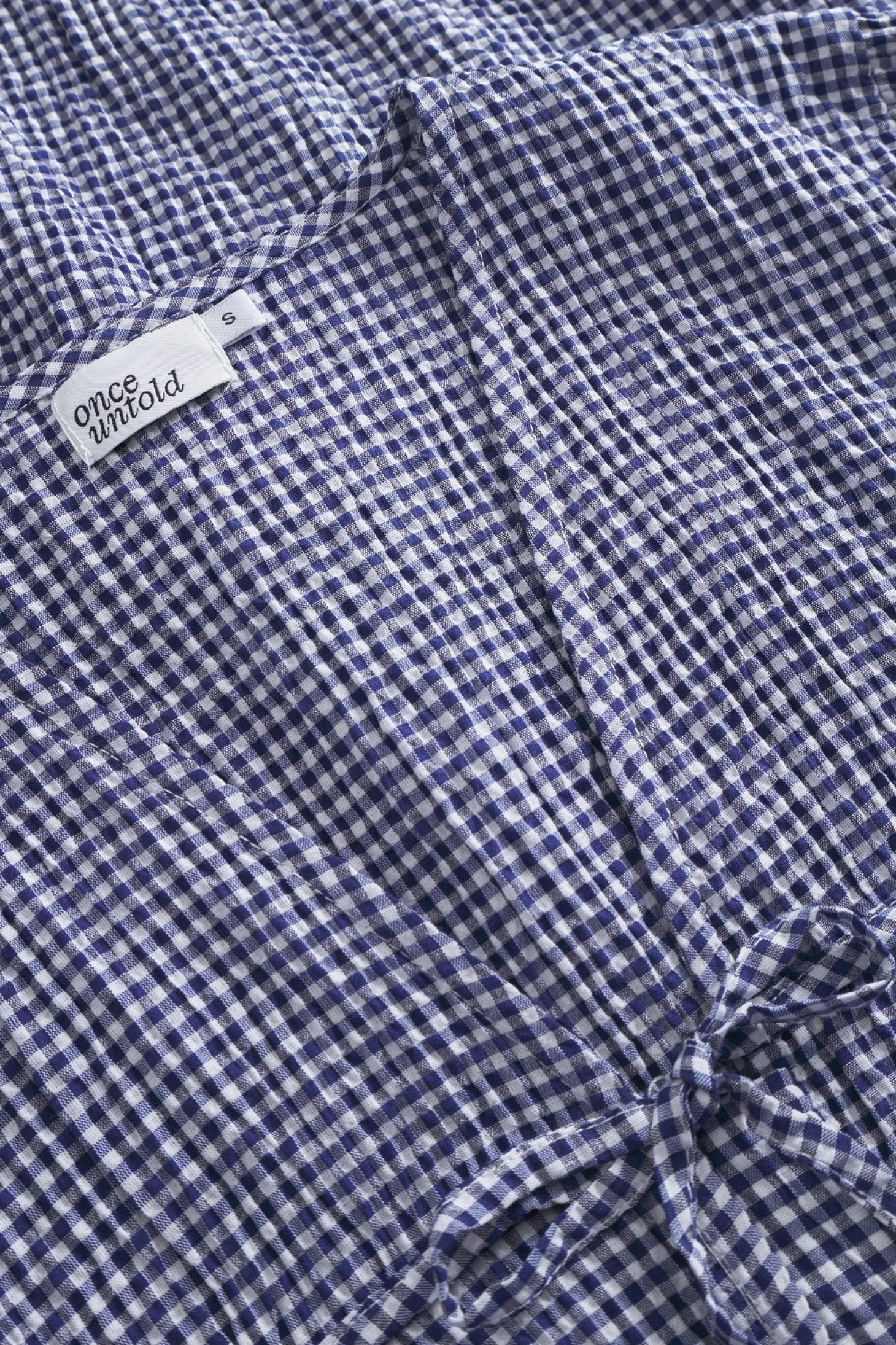 Once Untold Indiana String Blouse Skjorte Navy