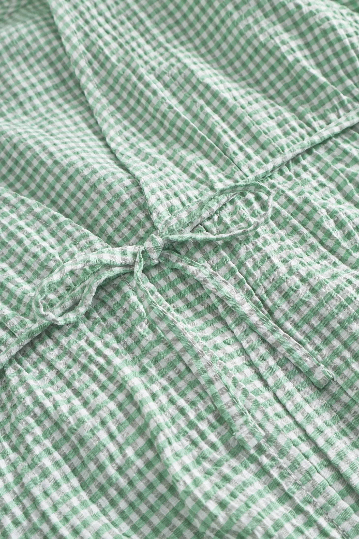 Once Untold Indiana String Blouse Skjorte Hvit Og Grønn