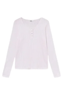 Once Untold Sophie button sweater Genser Lyserosa