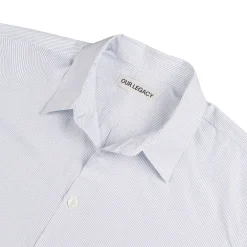 Our Legacy Beyond Shirt Skjorte Hvit Og Blå
