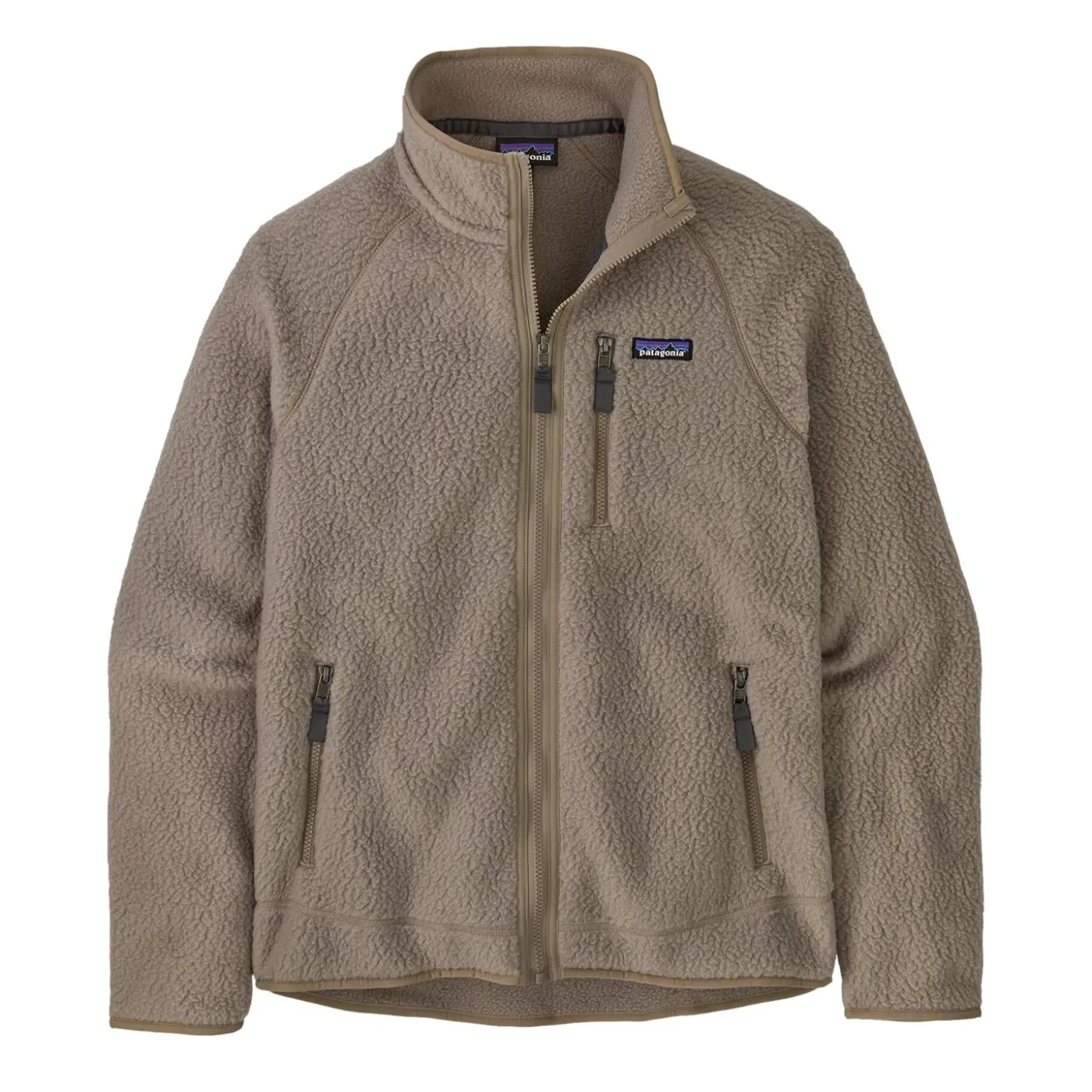 Patagonia M Retro Pile JKT Jakke Beige Grå