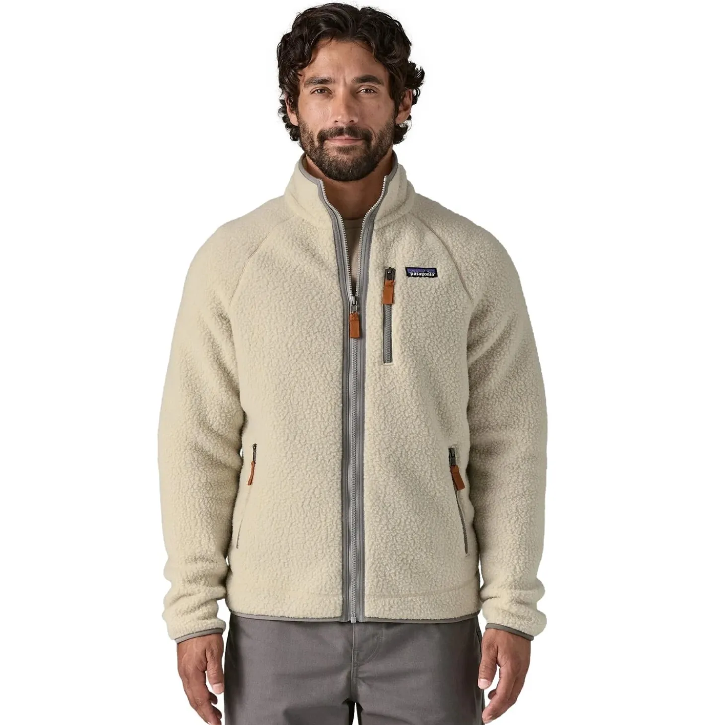 Patagonia M Retro Pile JKT Jakke Lys Beige