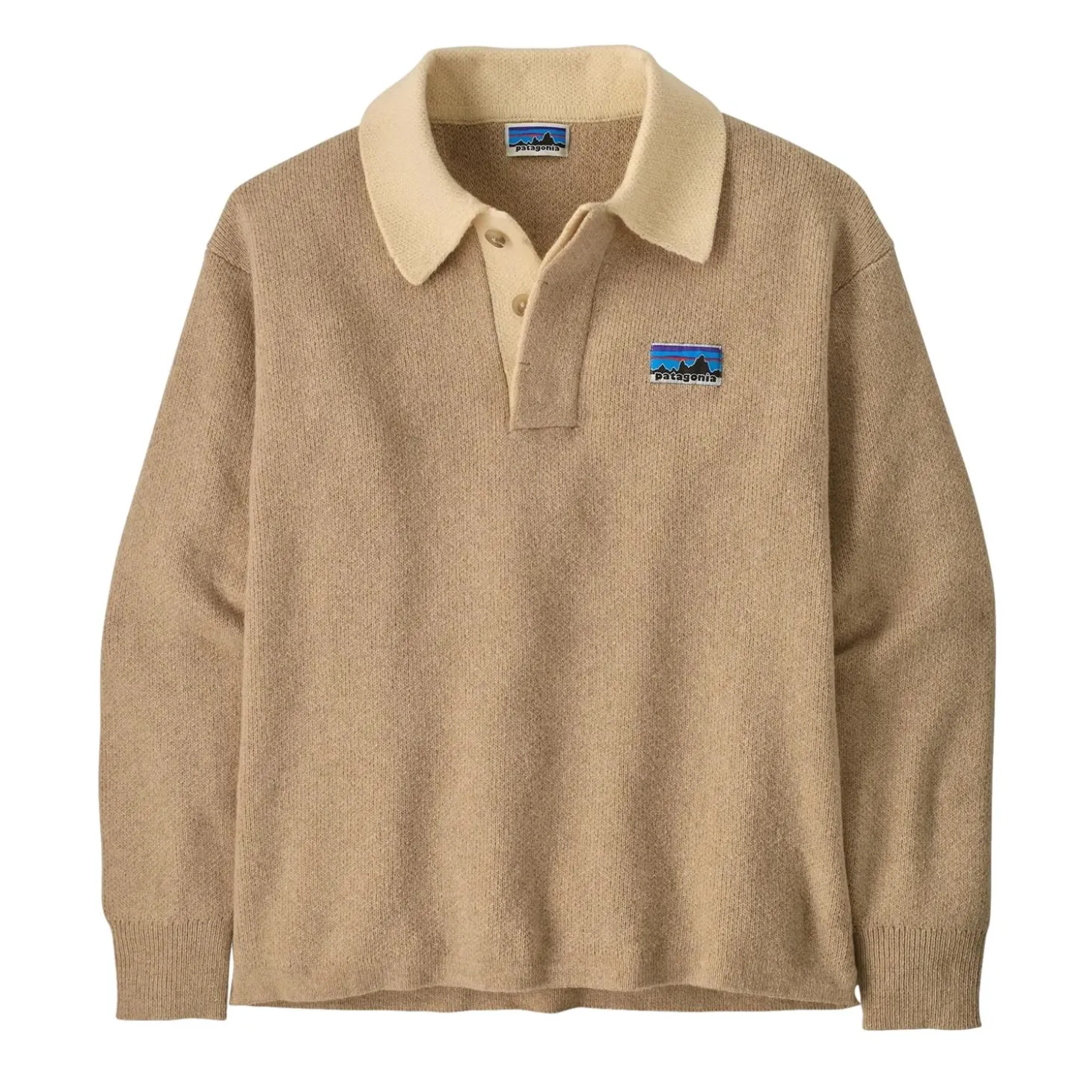 Patagonia Recycled Wool-Blend Rugby Sweater Genser Beige