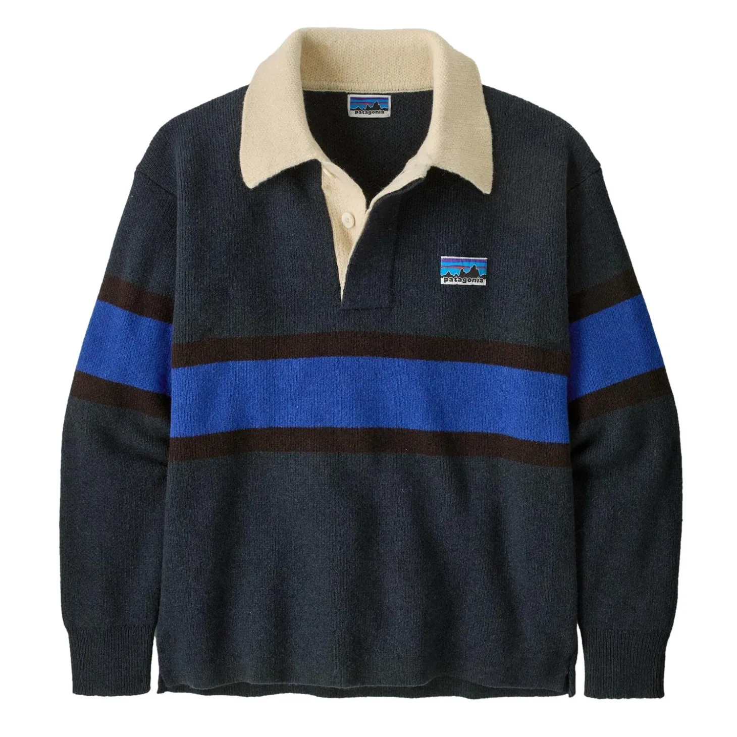 Patagonia Recycled Wool-Blend Rugby Sweater Genser Mørkeblå