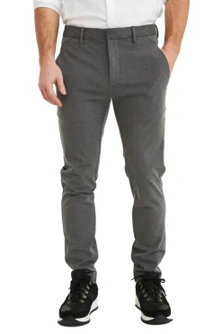 Plain JoshPL 315 Grey Melange Bukse Lysegrå