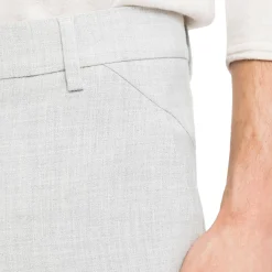 Plain JoshPL Bukse Lys Grå Melert