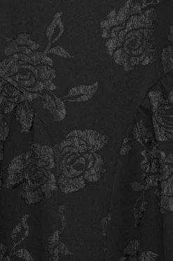 ROTATE Jaquard Midi Dress Kjole Sort