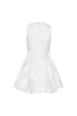 ROTATE Poplin Mini Dress Kjole Hvit