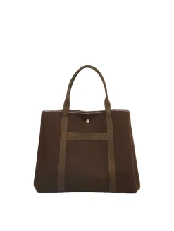 Rue de Verneuil Traversée L Whip Chocolat Flannel Veske Brun