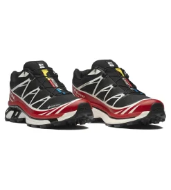 Salomon XT-6 GTX Black/Flame Scarlet/Vanilla Ice Sko Sort Og Rød