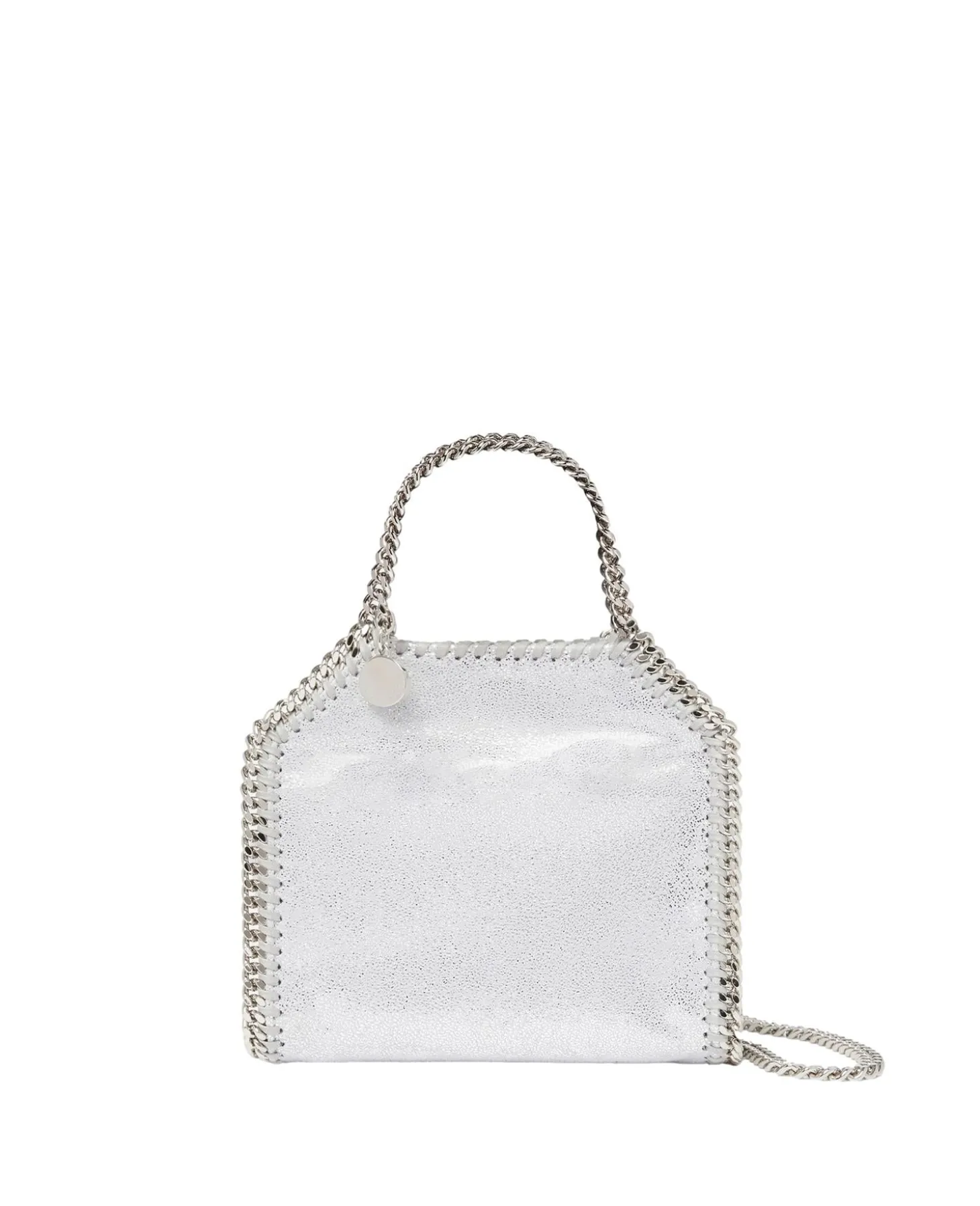 Stella McCartney Falabella Tiny Tote Veske Sølv