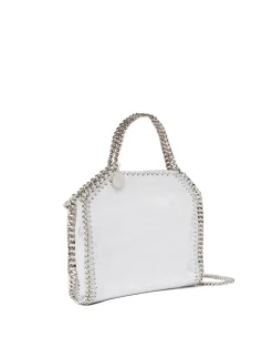 Stella McCartney Falabella Tiny Tote Veske Sølv