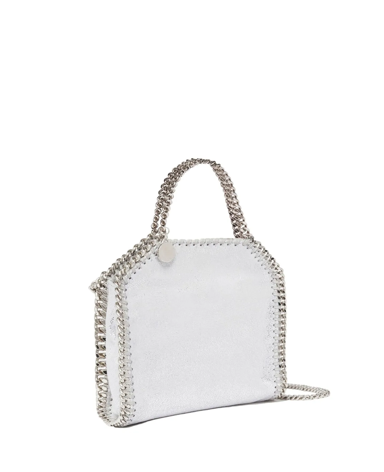 Stella McCartney Falabella Tiny Tote Veske Sølv